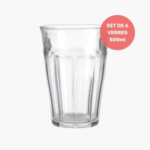 DURALEX - PICARDIE SET DE 6 VERRES 500ML