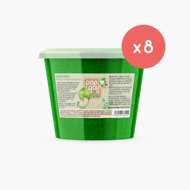 BOBOQ - PERLES DE FRUIT POMME VERTE SEAU PETIT FORMAT 950G
