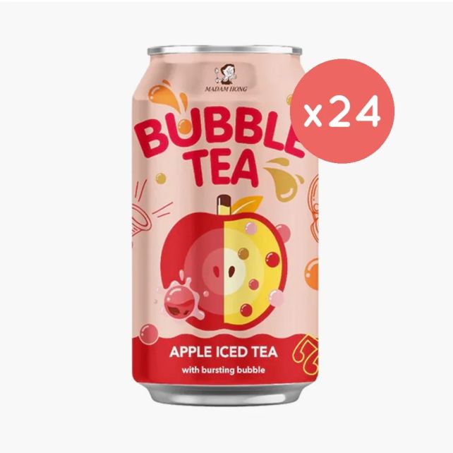 MADAM HONG - BUBBLE TEA POMME CANETTE ALU 320ML x24