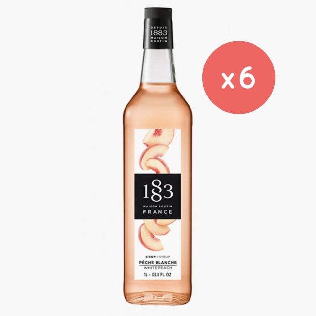 ROUTIN 1883 - SIROP PECHE BLANCHE 1L BOUTEILLE VERRE