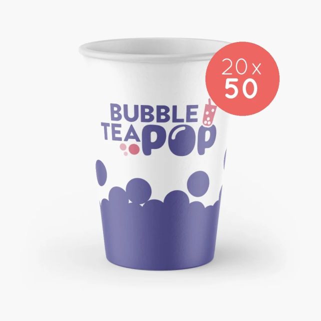BUBBLE TEA POP - GOBELET CARTON 14OZ-350/420ML Ø90MM x50