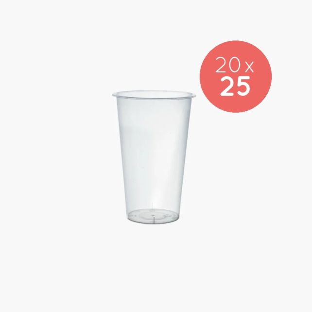GOBELET PP REUTILISABLE 16OZ/500ML - 90MM x25