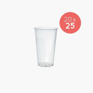 GOBELET PP REUTILISABLE 16OZ/500ML - 90MM x25