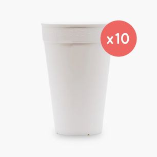 OKOCUP - GOBELET REUTILISABLE EN PP BLANC 21OZ-611ML Ø90MM x1