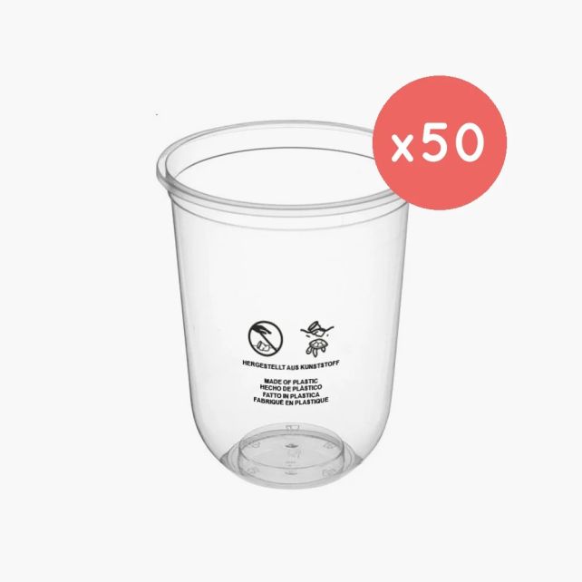 Q-CUP PP 16OZ-450ML Ø95MM x50 LOGO REGLEMENTAIRE